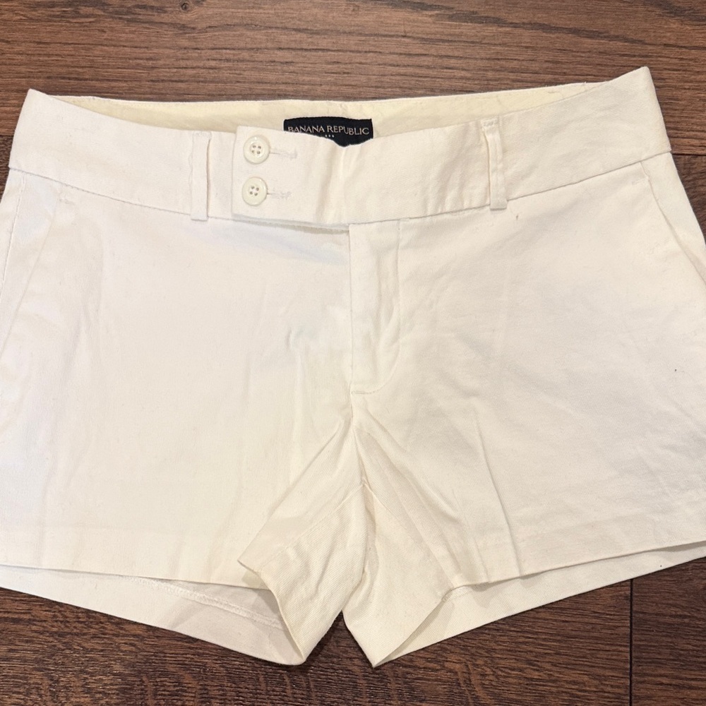Banana Republic white High Waist Shorts